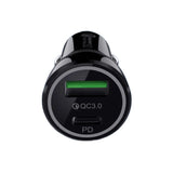 12V Dual-Port USB-C & USB Car Charger with Fast Charging