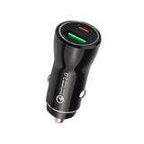 12V Dual-Port USB-C & USB Car Charger with Fast Charging
