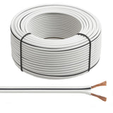 13 Strand Speaker Cable – White – for Home Audio & PA Systems – Custom Lengths