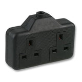 16A Plug to 2 x 13A Sockets 240V Caravan Hook-Up Power Splitter Cable – Various Lengths