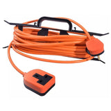 13A Outdoor High-Vis Orange 1-Gang Trailing Socket on H-Frame – Various Lengths