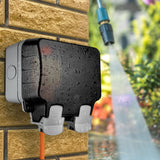 13A Outdoor IP66 Weatherproof Double Switched Wall Socket