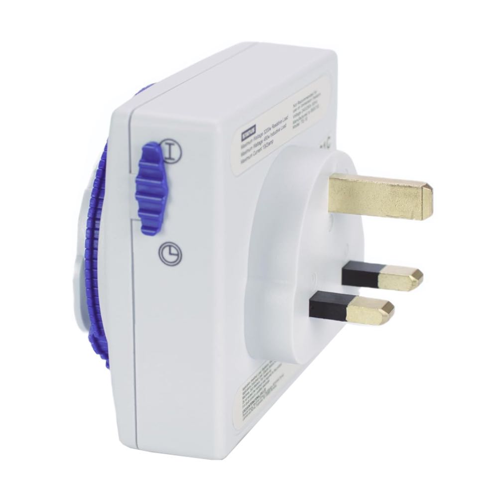 13A Plug-In 24 Hour Mechanical Segment Timer Switch (Multi-Pack Options)