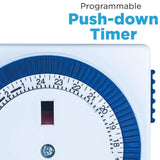 13A Plug-In 24 Hour Mechanical Segment Timer Switch (Multi-Pack Options)