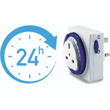 13A Plug-In 24 Hour Mechanical Segment Timer Switch (Multi-Pack Options)