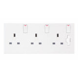 13A Single Socket to Double / Triple / Quad Switched Socket Converter