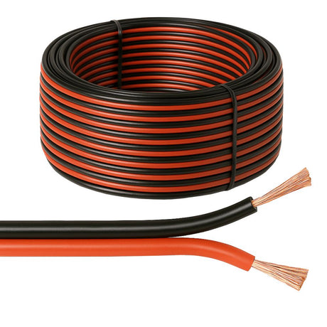 16 Strand Red & Black Speaker Cable in Various Lengths