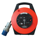 16A Plug to 4-Way 13A Sockets 240V Caravan Extension Reel – Various Lengths