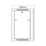19" Rack Cabinet with Lockable Front Door – 12U – 450mm Depth