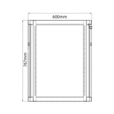 19" Rack Cabinet with Lockable Front Door – 15U – 450mm Depth
