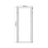 19" Rack Cabinet with Lockable Front Door – 28U – 450mm Depth