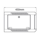 19" Rack Cabinet with Lockable Front Door – 4U – 450mm Depth