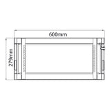 19" Rack Cabinet with Lockable Front Door – 4U – 600mm Depth