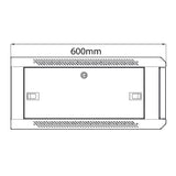 19" Rack Cabinet with Lockable Front Door – 4U – 600mm Depth