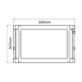 19" Rack Cabinet with Lockable Front Door – 6U – 450mm Depth
