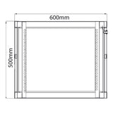 19" Rack Cabinet with Lockable Front Door – 9U – 600mm Depth