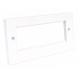 1-Gang / 2-Gang Modular AV Wall Plate Frame for 50 × 25mm Snap-In Modules