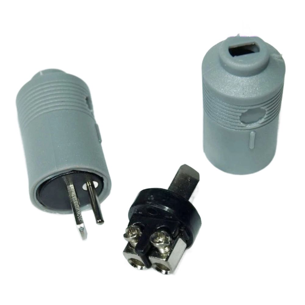 2-Pin Speaker DIN Plug Connectors – Male Hi-Fi Screw Terminal (Pack of 2)