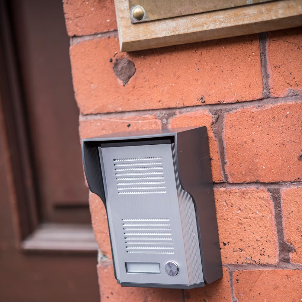 2 Wire Door Phone System with Electric Lock Function & Weatherproof Outdoor Unit