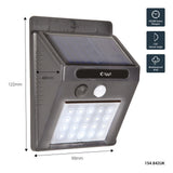 20 LED Solar Outdoor Motion Sensor Wall Light – IP44 Garden Security Light