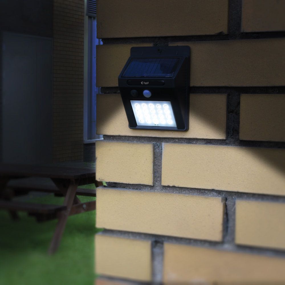 20 LED Solar Outdoor Motion Sensor Wall Light – IP44 Garden Security Light