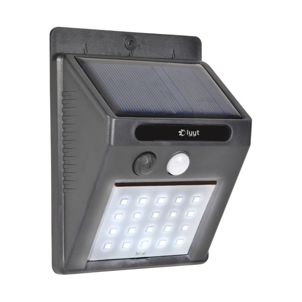 20 LED Solar Outdoor Motion Sensor Wall Light – IP44 Garden Security Light