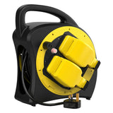 20m Outdoor Extension Cable Reel – 2 x IP54 Rated Sockets – Weatherproof