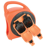 20m Weatherproof Garden Extension Reel with 2 Splashproof Sockets