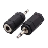 3.5mm Mono Jack Plug to 3.5mm Stereo Jack Socket Audio Adaptor