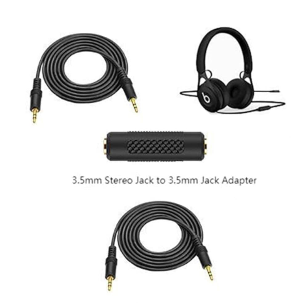 3.5mm Stereo Jack Coupler Adaptor – Female to Female Gold-Plated Joiner
