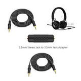 3.5mm Stereo Jack Coupler Adaptor – Female to Female Gold-Plated Joiner