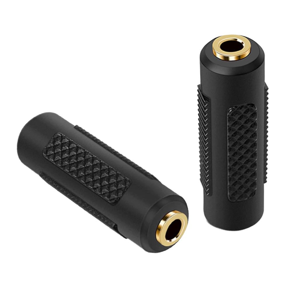 3.5mm Stereo Jack Coupler Adaptor – Female to Female Gold-Plated Joiner