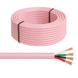4 Core Pink Speaker Cable – OFC – for Multi-Room & Home Cinema – Custom Lengths