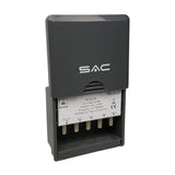 4-Way Outdoor Masthead TV Aerial Splitter with DC Pass – LTE/4G Protected