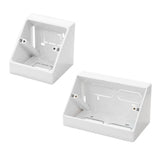 45° Angled Surface Mount Pattress Back Box – 1-Gang / 2-Gang