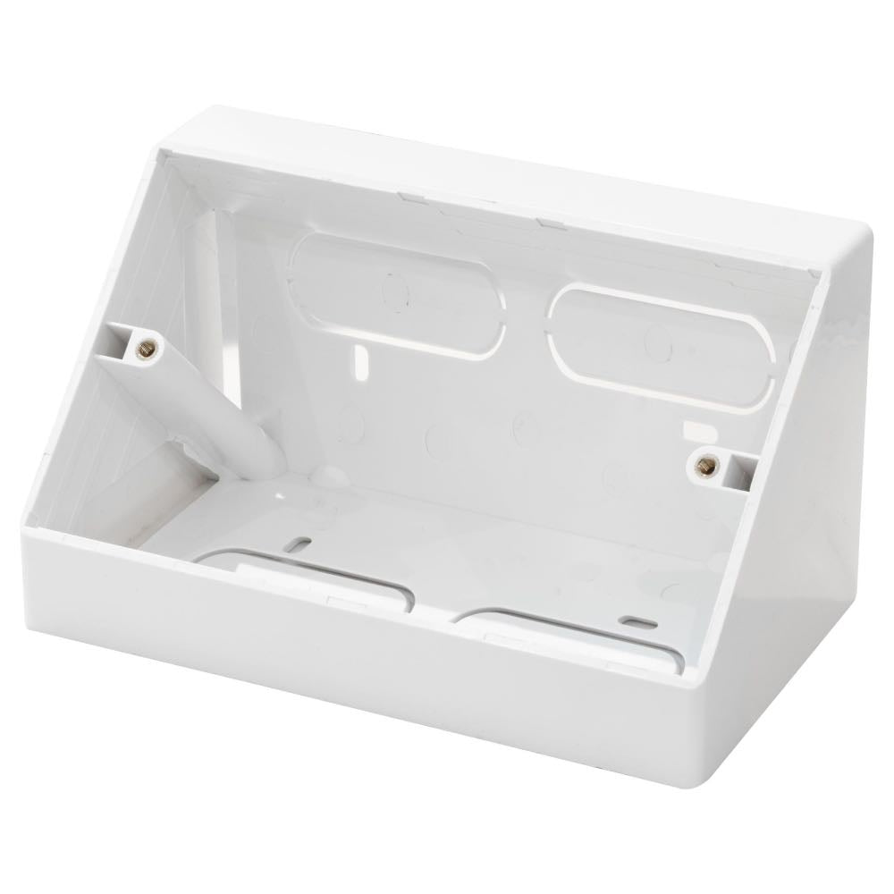 45° Angled Surface Mount Pattress Back Box – 1-Gang / 2-Gang