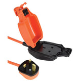 5m Weatherproof Outdoor Extension Cable with 1 Splashproof Socket