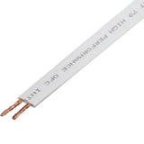 79 Strand Flat OFC Speaker Cable – White – for Discreet Audio Runs – Custom Lengths