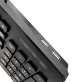 ACCURATUS 360 Wired Full-Size UK Multimedia Keyboard with 2-Port USB Hub