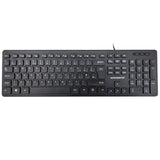 ACCURATUS 360 Wired Full-Size UK Multimedia Keyboard with 2-Port USB Hub