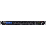 Adastra 1U Rack Mixer with USB, FM, Bluetooth & 3 Mic Inputs
