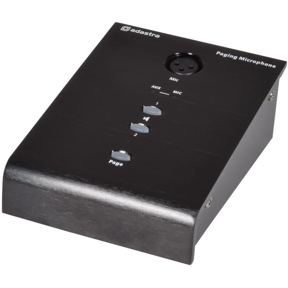 Adastra 2-Zone Paging Microphone with Built-in Amplifier