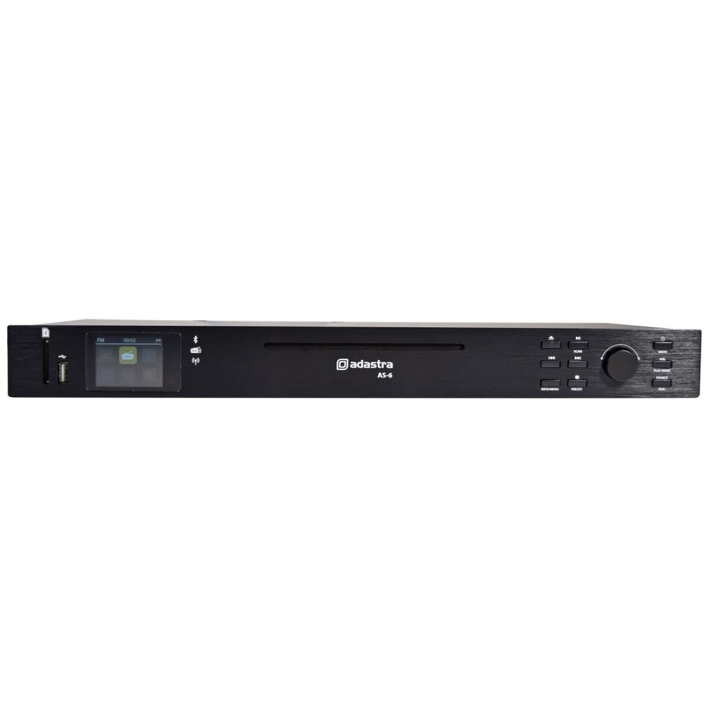 Adastra AS-6 Multi-Format Rack-Mountable Audio Player – CD, USB, DAB+, Bluetooth & More