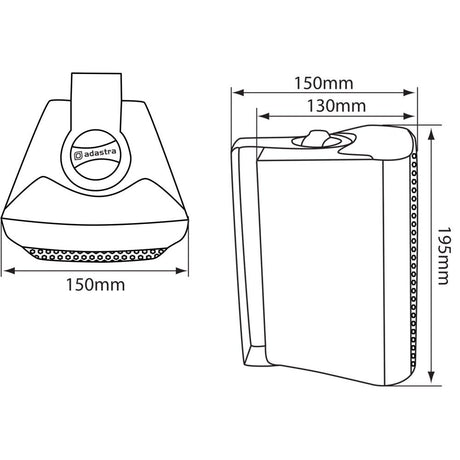 4" Adastra BC Series Stereo Speakers with Wall Brackets - Available in Black or White