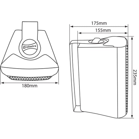 5.25" Adastra BC Series Stereo Speakers with Wall Brackets - Available in Black or White