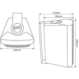 6.5" Adastra BC Series Stereo Speakers with Wall Brackets - Available in Black or White