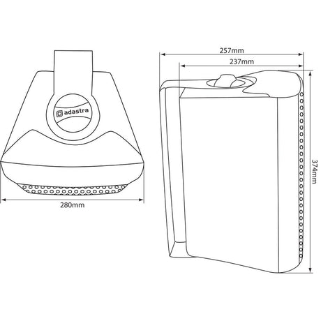 8" Adastra BC Series Stereo Speakers with Wall Brackets - Available in Black or White
