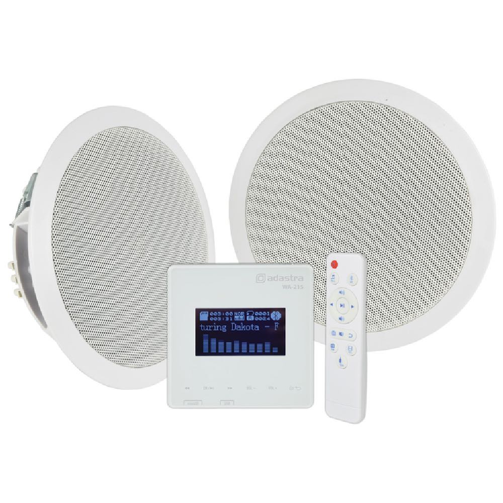 Adastra Bluetooth In-Wall Amplifier & Ceiling Speaker Kit with Remote Control