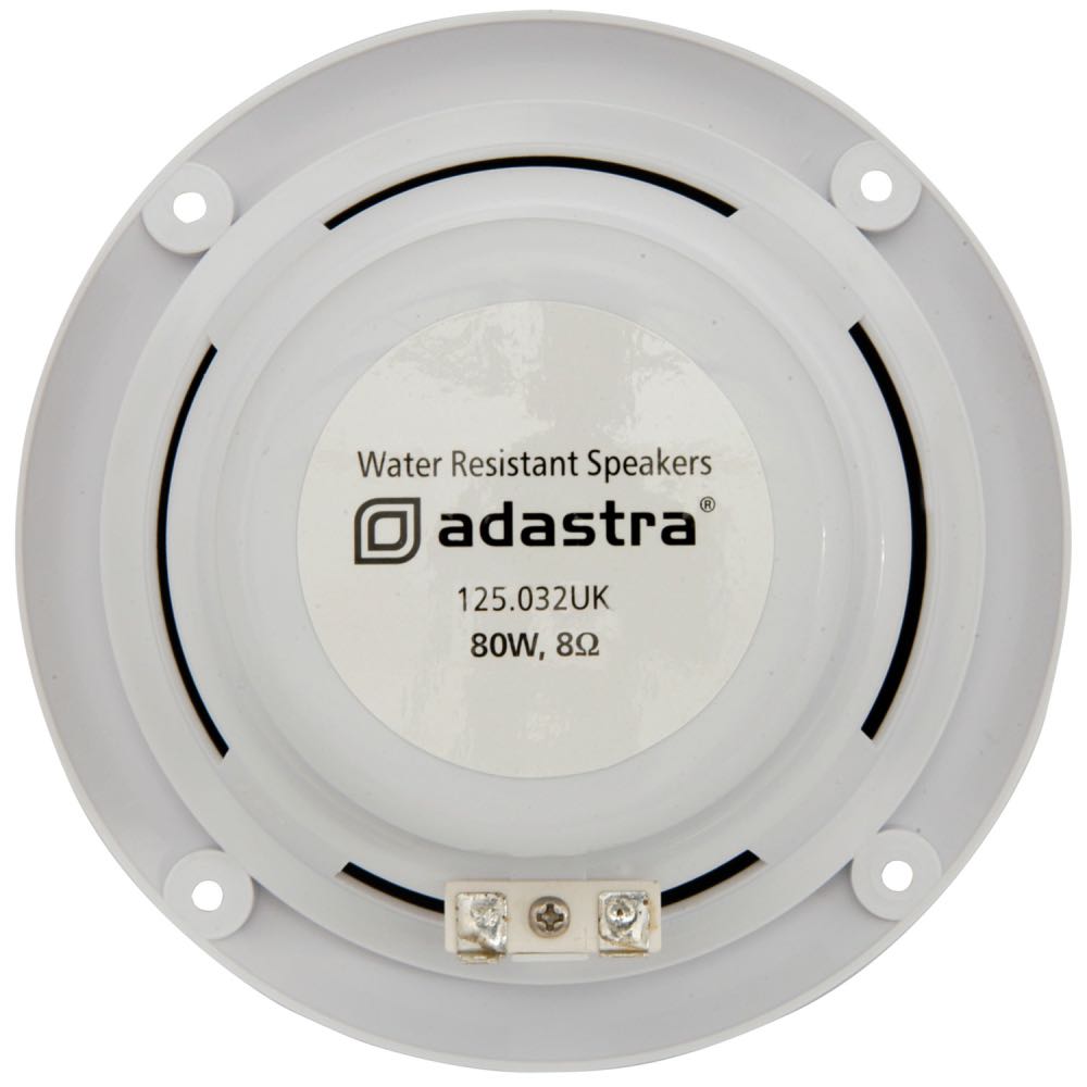 Adastra OD Series Water Resistant Ceiling Speakers 5" White 80W 8 Ohm Pair