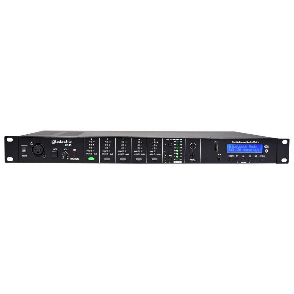Adastra RX45 Matrix Audio Controller with USB, DAB+ & Bluetooth Player